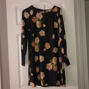 Loft Long Sleeve Floral Dress
